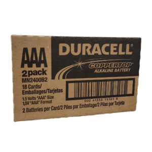 AAA Battery Pack Box 18 cards