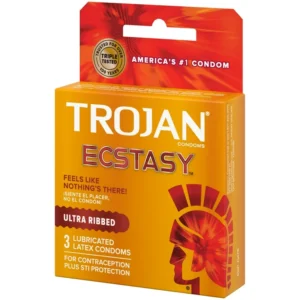Trojan Ectasy Ultra Ribbed 6 Pack of 3