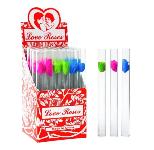 Love Rose Glass Pipe