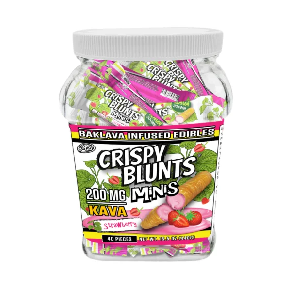 Crispy Blunts 200mg Kava - Strawberry (box of 40) - Image 2